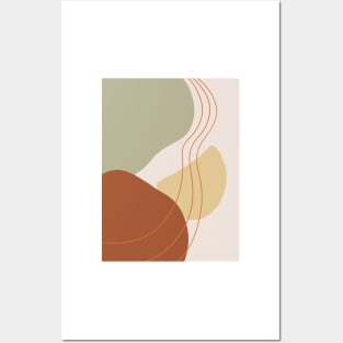 Mid Century Modern, Abstract Shapes Illustration 5.2 Posters and Art